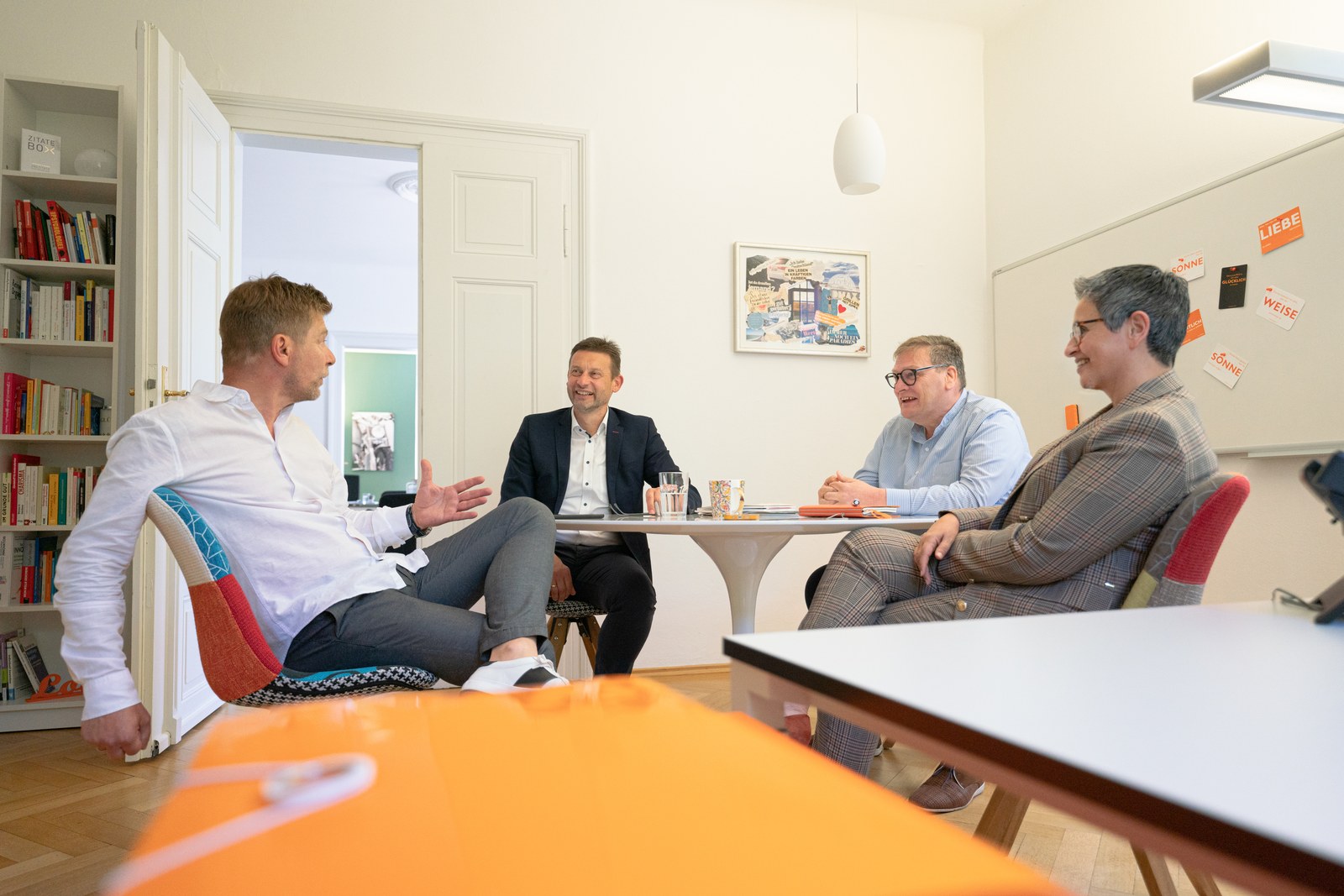 Ralf Hartleb im Coaching-Gespräch mit Klienten